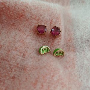 Kate Spade Stud Bundle Gumdrop Lime Wedges
